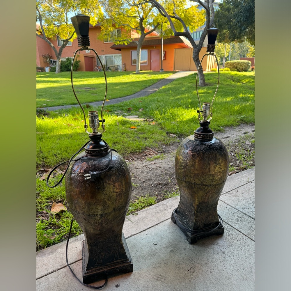 Kenyan Hand Crafter Lamps